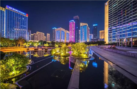 信達科技·西安高新區都市之門亮化