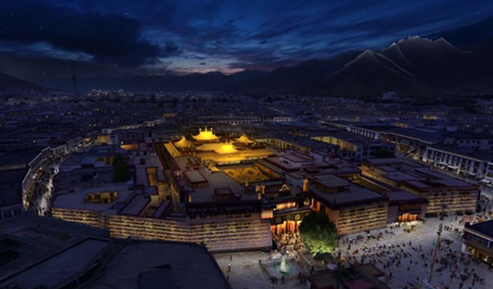 亮化工程詮釋完美古建筑特色