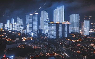 城市光彩燈光亮化工程搞活夜經濟