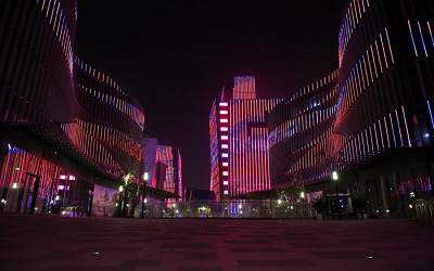 國內首次！LED視頻燈條在景觀照明中被大量使用